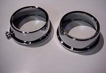Chrome Gauge Top Covers for Kawasaki