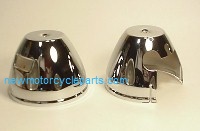 Chrome Lower Gauge Cups for Kawasaki