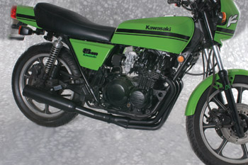 4-1 All Black Header shown on '81 GPZ550