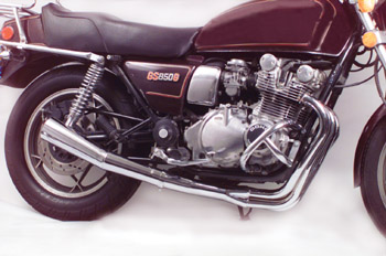 4-1 All Chrome header Shown On '80-'81 GS850G