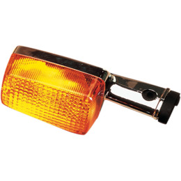 Chrome Plastic Rectangular Honda Signal